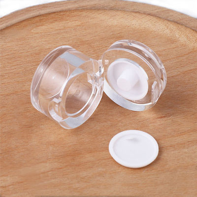 Des pots de cosmétiques PMMA transparents et robustes de 36 × 30 mm