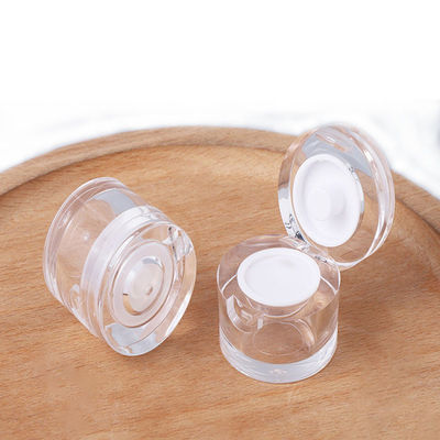Des pots de cosmétiques PMMA transparents et robustes de 36 × 30 mm