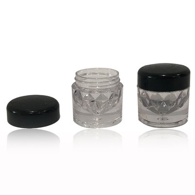 Mini Glitter Cosmetic Packaging Jar pour les voyages ou les échantillons