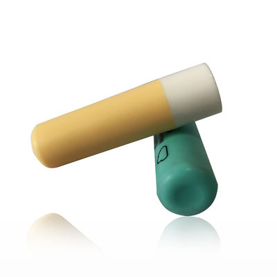 Containers de baume à lèvres en plastique vide certifiés SGS 3.8g Forme ronde Couleur verte
