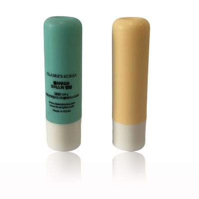 Containers de baume à lèvres en plastique vide certifiés SGS 3.8g Forme ronde Couleur verte