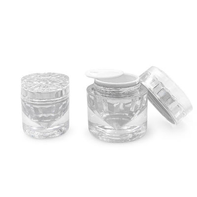 Jars cosmétiques de luxe de 55*56 mm Jars cosmétiques de 30 g avec couvercles personnalisés