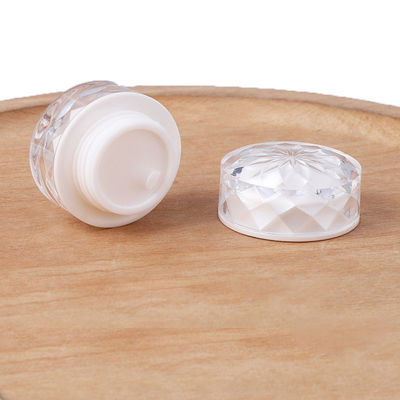 OEM ODM Diamant de couleur Cosmétique Jar Large Bouche Cosmétique Jars PMMA