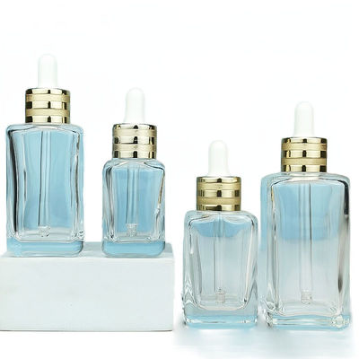 OEM ODM Bouteilles de gouttelette en verre de 50 ml Bouteilles de soins de la peau vides recyclables