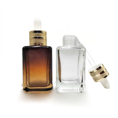 Bouteilles de gouttelette en verre d' huiles essentielles certifiées SGS Bouteille de crème de 50 ml robuste