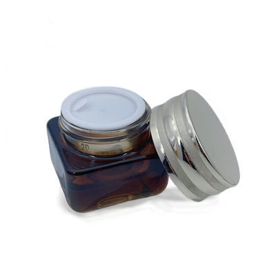 44.5*43mm Bouteille d'emballage cosmétique en verre Logo sur mesure OEM ODM