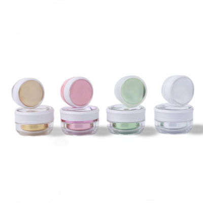 Des pots de crème cosmétique PMMA vides avec bouchon à vis écologiques
