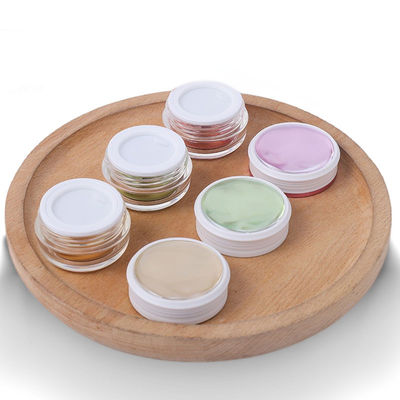 Des pots de crème cosmétique PMMA vides avec bouchon à vis écologiques
