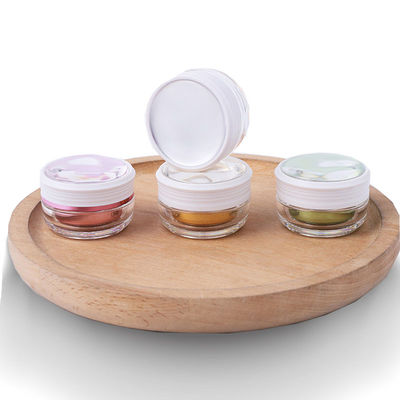 Des pots de crème cosmétique PMMA vides avec bouchon à vis écologiques