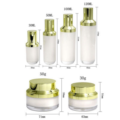 Ensemble d'emballages cosmétiques à capuche à vis Emballage de produits cosmétiques 50 ml 60 ml 100 ml 120 ml