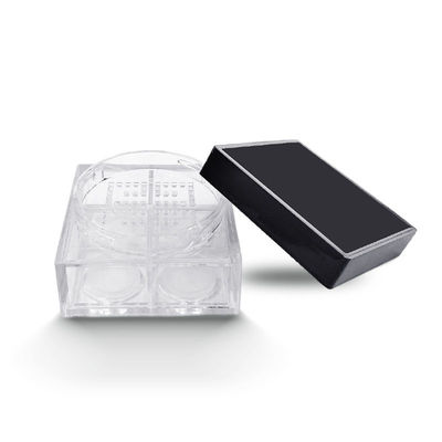 Casse de poudre vide et lâche personnalisée de 45 x 26 mm carré avec 4 grilles