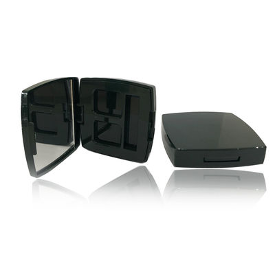 Moderne durable noir vide compact boîtier en poudre sans fuite