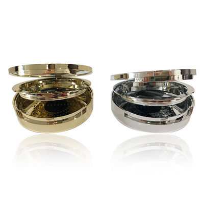 Casse en poudre compacte et vide en or personnalisée avec taille de poêle de 59 mm