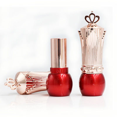 Réservoirs de rouge à lèvres personnalisés ABS Crown Forme irrégulière Couleur rouge