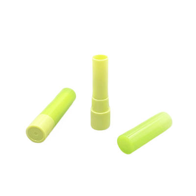 Tuyau de baume à lèvres en plastique vert personnalisable 19*80mm