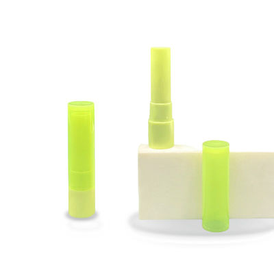 Tuyau de baume à lèvres en plastique vert personnalisable 19*80mm
