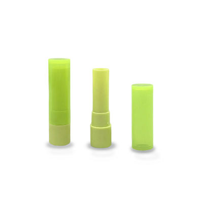 Tuyau de baume à lèvres en plastique vert personnalisable 19*80mm