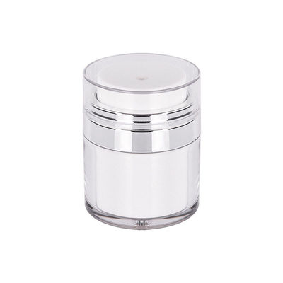 Bouteille de fondation de presse acrylique populaire Crème faciale double couche Bouteilles de crème pour les yeux Contenant