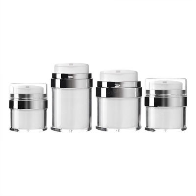 Bouteille de fondation de presse acrylique populaire Crème faciale double couche Bouteilles de crème pour les yeux Contenant