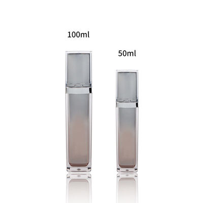 Emballage de maquillage imprimé avec logo personnalisé / ensemble d'emballage cosmétique avec bouchon de pulvérisateur de pompe