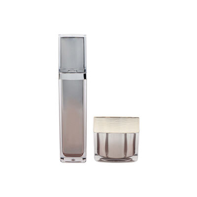 Emballage de maquillage imprimé avec logo personnalisé / ensemble d'emballage cosmétique avec bouchon de pulvérisateur de pompe