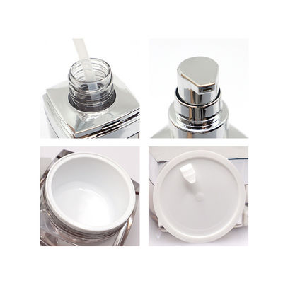 Emballage de maquillage imprimé avec logo personnalisé / ensemble d'emballage cosmétique avec bouchon de pulvérisateur de pompe