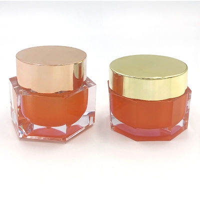 Une crème de soin de la peau transparente acrylique à l'épreuve des fuites