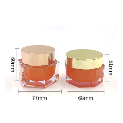 Une crème de soin de la peau transparente acrylique à l'épreuve des fuites