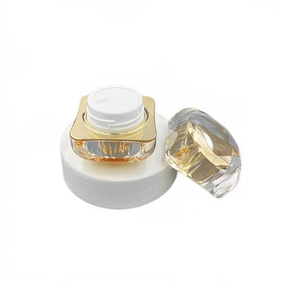 50g Bouteille de crème cosmétique anti-fuite Diamant Acrylique Petite Bouteille Logo personnalisé disponible