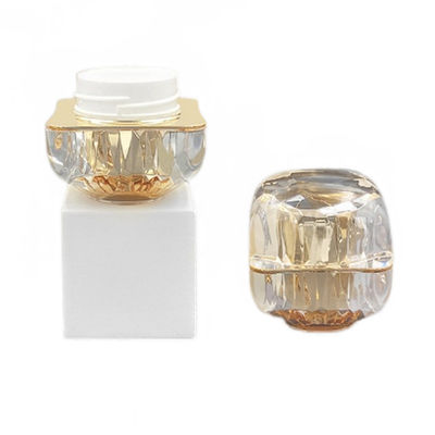 50g Bouteille de crème cosmétique anti-fuite Diamant Acrylique Petite Bouteille Logo personnalisé disponible