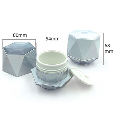 Crème cosmétique transparente étanche aux fuites avec logo personnalisé 5g/10g PP/ABS/acrylique
