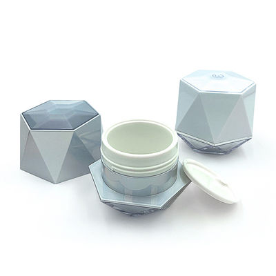 Crème cosmétique transparente étanche aux fuites avec logo personnalisé 5g/10g PP/ABS/acrylique