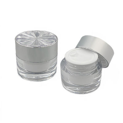 Crème de soins de la peau à l'épreuve des fuites Diamant Acrylique Cosmétique Jar Petit contenant 30g/50g