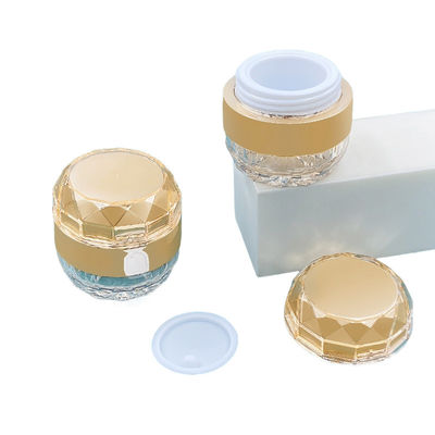 Bouteille cosmétique acrylique personnalisable 50g Bouteille diamantée Container de crème de soin de la peau