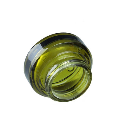 Bouteille d'emballage cosmétique en verre rond avec sérigraphie
