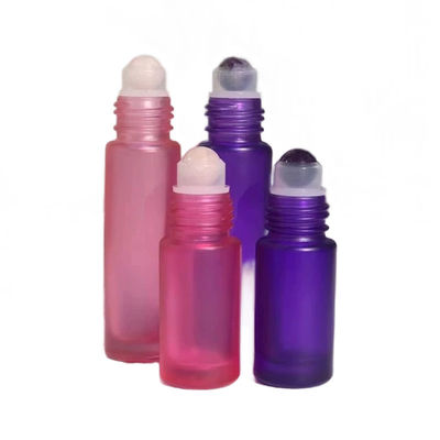 Bouteille d'emballage cosmétique ronde transparente de 5 ml et 10 ml pour crème pour soins de la peau