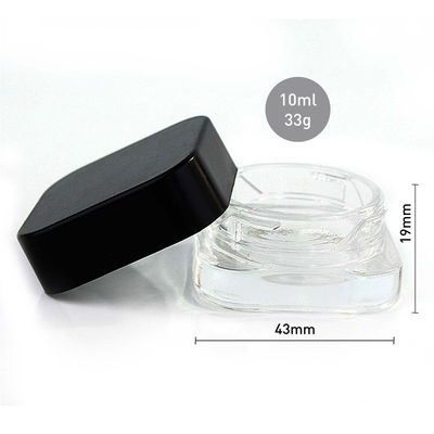 Bouteille d'emballage de soins de beauté personnalisée avec fond de verre
