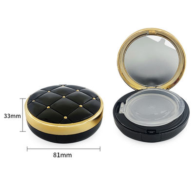 Casque de fondation de coussin rechargeable en plastique rond avec fermeture rapide pour les cosmétiques / soins de la peau