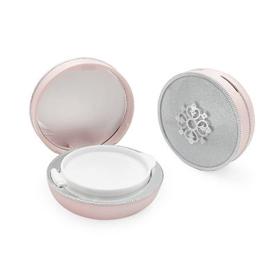 Boîtier d'emballage cosmétique rond pour le voyage avec une couverture légère à moyenne