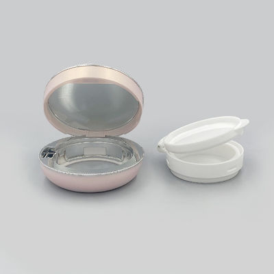 Boîtier d'emballage cosmétique rond pour le voyage avec une couverture légère à moyenne