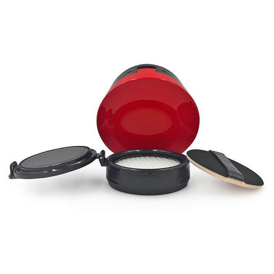 Ronde Dewy réutilisable Compact poudre coussin de fondation Casse rechargeable Voyage convivial