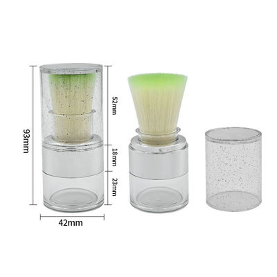 15g Torsion ouverte étui en poudre transparente et lâche pour une application de poudre de logo personnalisée durable