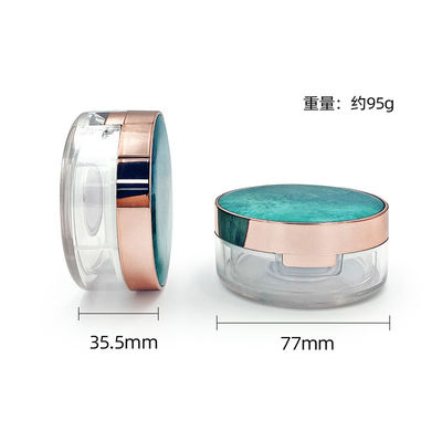 Casse en poudre transparente et recyclable avec logo - Mini taille pour poudre compacte