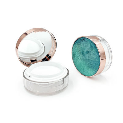 Casse en poudre transparente et recyclable avec logo - Mini taille pour poudre compacte