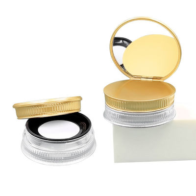 15 g boîtier en poudre vide recyclable en couleur transparente